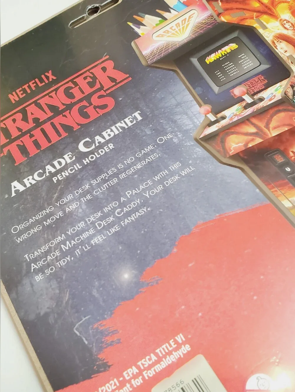 Stranger Things Arcade Cabinet Pencil Holder